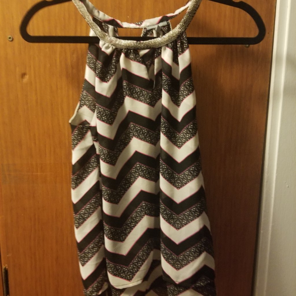 Chevron Pattern Printed Top